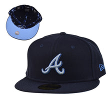 Load image into Gallery viewer, Atlanta Braves 59fifty Navy & Light Blue  Monocamo New Era 5950 Fitted Cap
