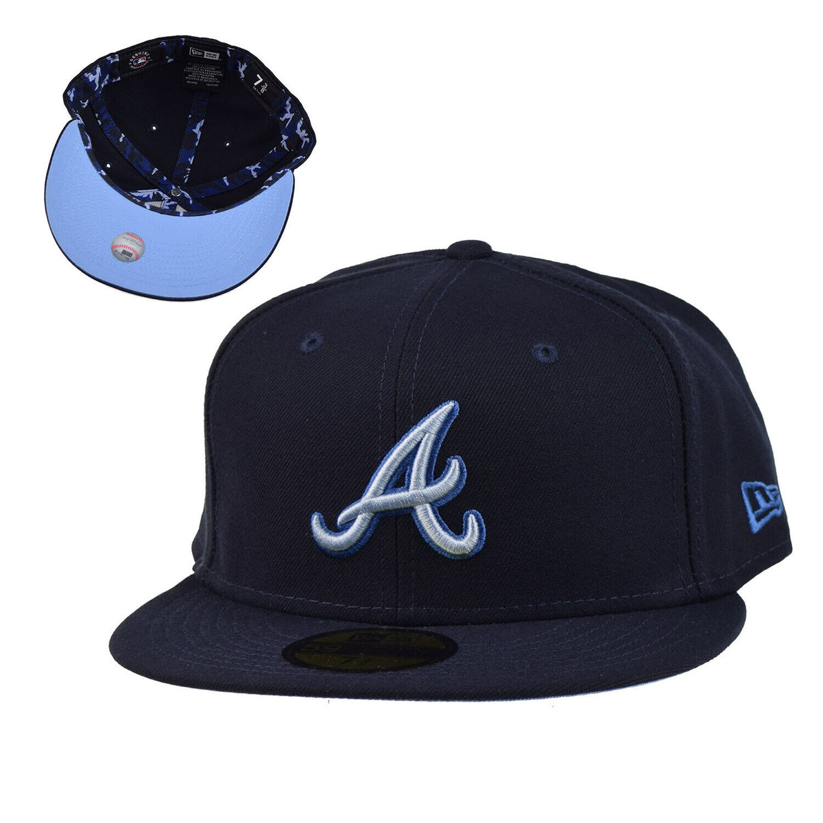 Atlanta Braves 59fifty Navy & Light Blue Monocamo New Era