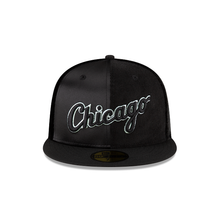 Load image into Gallery viewer, Chicago White Sox New Era 59Fifty 5950 Triple Black Satin & Corduroy Fitted Cap