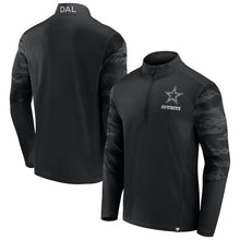 Load image into Gallery viewer, Dallas Cowboys Blackout Camo Quarter Zip