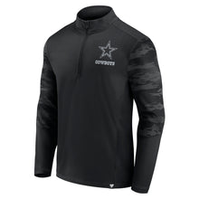 Load image into Gallery viewer, Dallas Cowboys Blackout Camo Quarter Zip