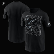 Load image into Gallery viewer, Dallas Cowboys Nike Reflective Logo Crop T-Shirt