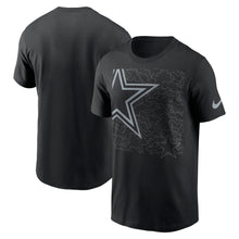 Load image into Gallery viewer, Dallas Cowboys Nike Reflective Logo Crop T-Shirt