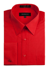 Load image into Gallery viewer, French Cuff Silver Color Dress Shirt with Links - Regular Fit