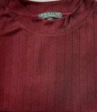 Load image into Gallery viewer, Crew Neck Shadow Stripe Short Sleeve Knit by PRONTI