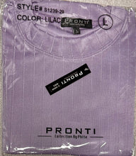 Load image into Gallery viewer, Crew Neck Shadow Stripe Short Sleeve Knit by PRONTI