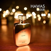 Load image into Gallery viewer, Hawas Elixir by Rasasi for Men Gold Bottle EDP 3.38 FL. OZ/100 ML
