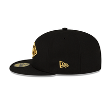 Load image into Gallery viewer, Kansas City Chiefs 5950 New Era Black Gold Metallic 59Fifty Fitted Cap