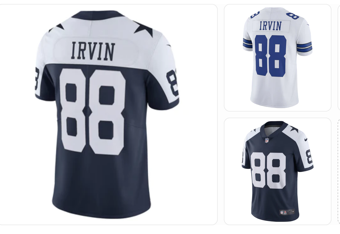 Dallas Cowboys Legend Michael Irvin #88 Nike White & Navy Vapor