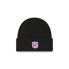 Load image into Gallery viewer, Minnesota Vikings Crucial Catch Black Tech Knit New Era Beanie