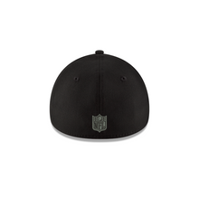 Load image into Gallery viewer, Minnesota Vikings New Era Double Black 39Thirty 3930 Flex Fit Hat