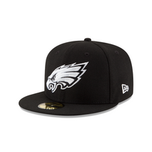 Load image into Gallery viewer, Philadelphia Eagles 5950 Black & White New Era 59Fifty Fitted Cap