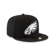 Load image into Gallery viewer, Philadelphia Eagles 5950 Black & White New Era 59Fifty Fitted Cap