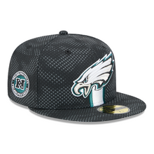 Load image into Gallery viewer, Philadelphia Eagles 5950 New Era Sideline 59Fifty Fitted Cap