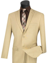 Load image into Gallery viewer, Slim Fit Single-Breasted Suit Lucci in Ivory, Beige & Red Colors