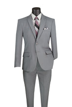 Load image into Gallery viewer, Slim Fit Single-Breasted Suit in Navy, Grey & Burgundy Colors