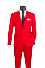 Load image into Gallery viewer, Slim Fit Single-Breasted Suit Lucci in Ivory, Beige & Red Colors