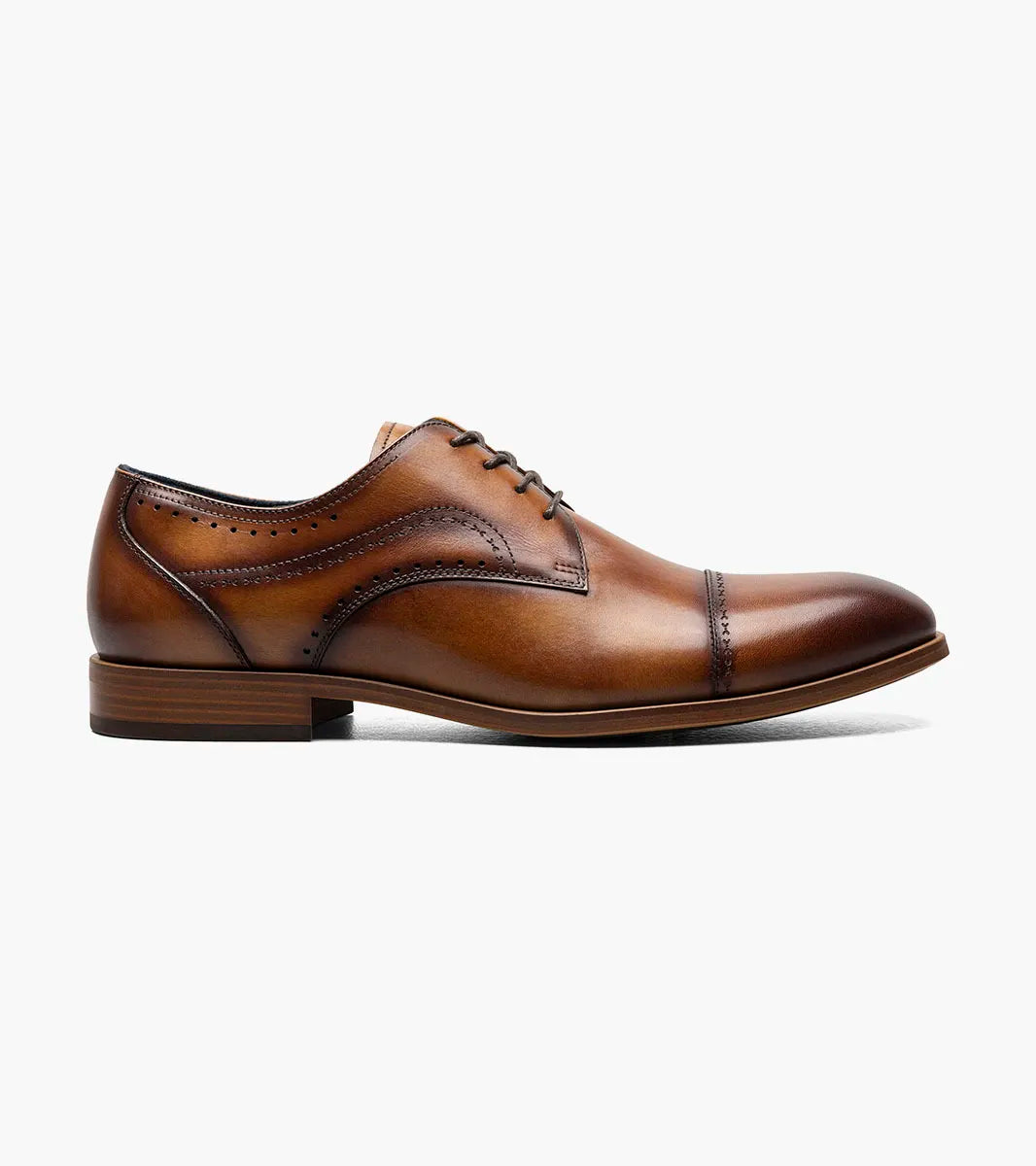 Men's Stacy Adams, Bryant Cap Toe Oxford Navy 10 M