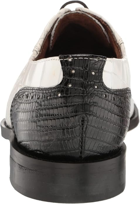 Stacy Adams Riccardi Black & White Leather Oxford Lace Up  display picture 3
