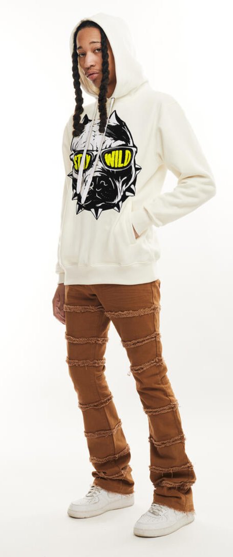 Stay Wild Bleecker & Mercer Fleece Hoodie # F517 – The Look