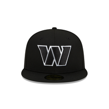Load image into Gallery viewer, Washington Commanders New Era 59Fifty Black & White 5950 Fitted Cap