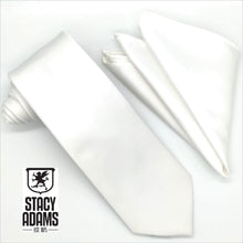 Load image into Gallery viewer, Stacy Adams Solid Satin Tie and Hanky Set
