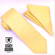 Load image into Gallery viewer, Stacy Adams Solid Satin Tie and Hanky Set