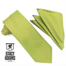 Load image into Gallery viewer, Stacy Adams Solid Satin Tie and Hanky Set