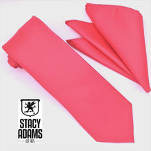 Load image into Gallery viewer, Stacy Adams Solid Satin Tie and Hanky Set