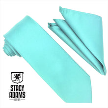 Load image into Gallery viewer, Stacy Adams Solid Satin Tie and Hanky Set