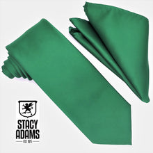 Load image into Gallery viewer, Stacy Adams Solid Satin Tie and Hanky Set