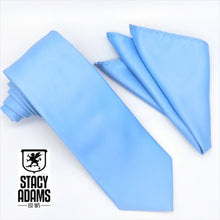 Load image into Gallery viewer, Stacy Adams Solid Satin Tie and Hanky Set