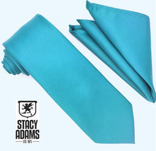 Load image into Gallery viewer, Stacy Adams Solid Satin Tie and Hanky Set