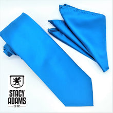 Load image into Gallery viewer, Stacy Adams Solid Satin Tie and Hanky Set