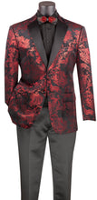 Load image into Gallery viewer, Luxurious Velvet Foil Print Modern Fit Blazer     BM02