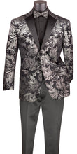 Load image into Gallery viewer, Luxurious Velvet Foil Print Modern Fit Blazer     BM02