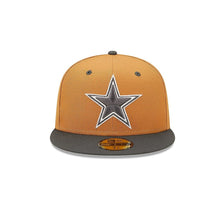 Load image into Gallery viewer, Dallas Cowboys New Era 59Fifty Light Bronze Steel Clouds Hat
