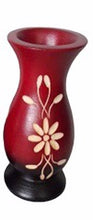 Load image into Gallery viewer, Mangowood Vase - Red & Brown
