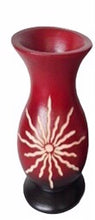 Load image into Gallery viewer, Mangowood Vase - Red & Brown