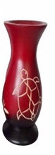 Load image into Gallery viewer, Mangowood Vase - Red & Brown