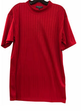 Load image into Gallery viewer, Crew Neck Shadow Stripe Short Sleeve Knit by PRONTI