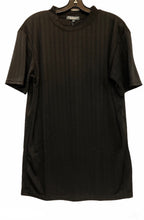 Load image into Gallery viewer, Crew Neck Shadow Stripe Short Sleeve Knit by PRONTI