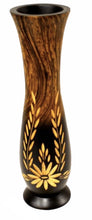 Load image into Gallery viewer, Mangowood Vase - Red & Brown