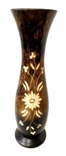 Load image into Gallery viewer, Mangowood Vase - Red & Brown