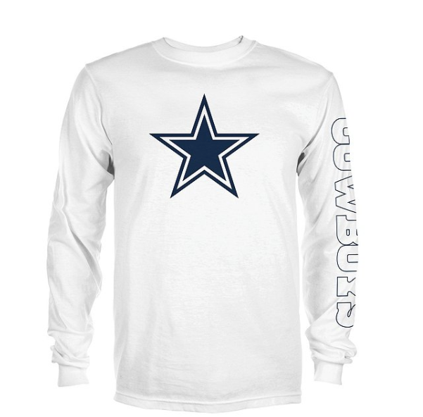 Dallas Cowboys Mens Schaefer Long Sleeve T-Shirt 2XL / Navy