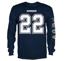 Load image into Gallery viewer, Dallas Cowboys Mens Emmitt Smith #22 Supers Name and Number T-Shirt
