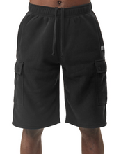 Load image into Gallery viewer, Fleece Cargo Shorts Relaxed Fit & Over-The-Knee Length  BS1076
