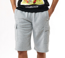 Load image into Gallery viewer, Fleece Cargo Shorts Relaxed Fit & Over-The-Knee Length  BS1076