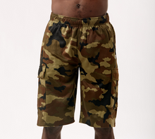 Load image into Gallery viewer, Fleece Cargo Shorts Relaxed Fit & Over-The-Knee Length  BS1076