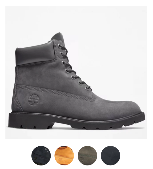 Dark gray timberland boots sales